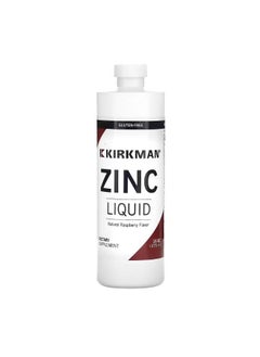 Kirkman Labs Zinc Liquid Natural Raspberry  16 oz 473 ml  - Image 1