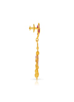 Malabar Gold and Diamonds 22 Carat 916 Purity Precia Gemstone Earrings PRGGEN056ER1Y  - Image 2