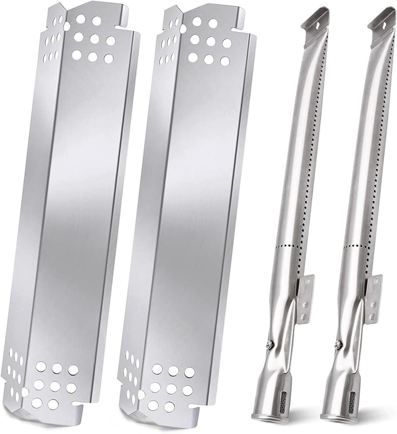 Criditpid Grill Replacement Parts for Nexgrill 2 Burner 720-0864M 720-0864, 4 Burner 720-0830H 720-0783E Gas Grill, Heat Plate Tent, Burner Tubes and Igniters for Nexgrill 720-0864M Replacement Parts - Image 1