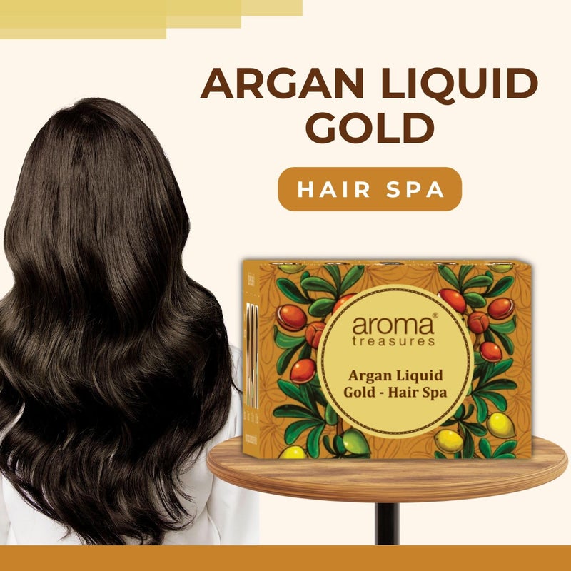 Aroma Treasures Argan Liquid Gold Hair Spa 30g Pack of 2 - Image 3