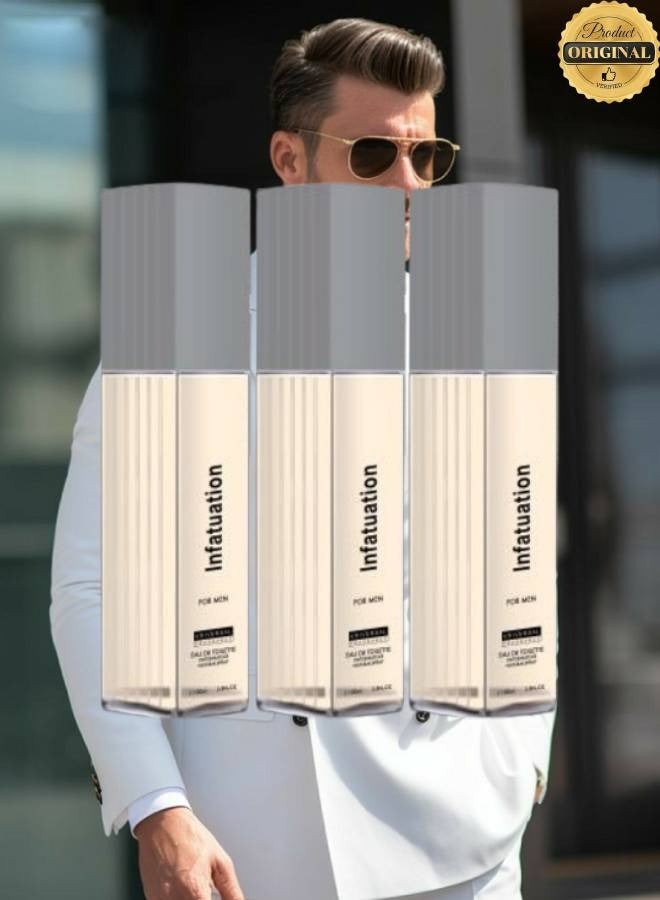 يو إف 3 قطع عطر انفاتيوشن للرجال 100 مل - Image 1