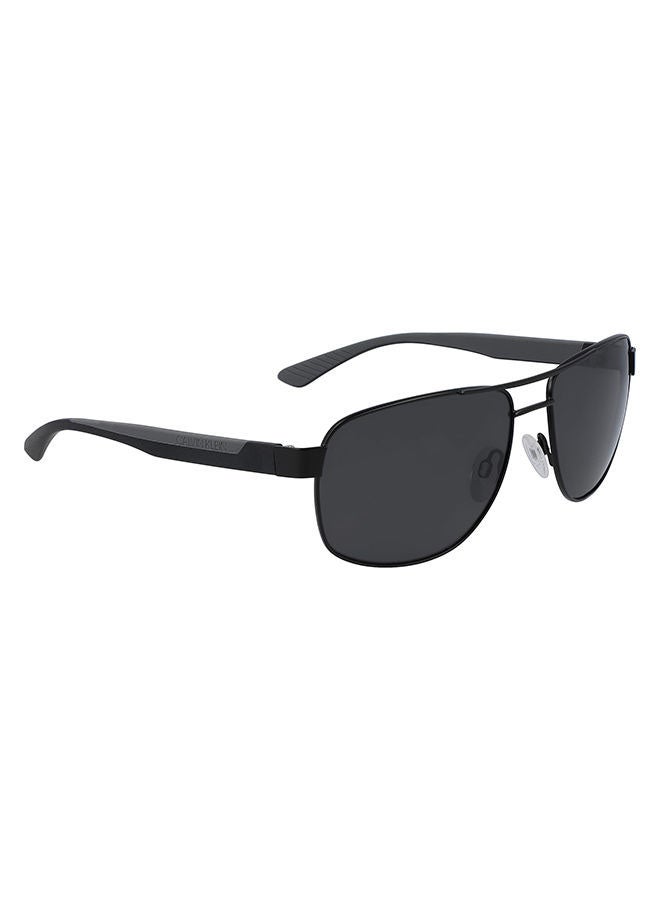 CALVIN KLEIN Men Full-Rim Metal Rectangle Sunglasses - Lens Size: 60 mm - Image 3