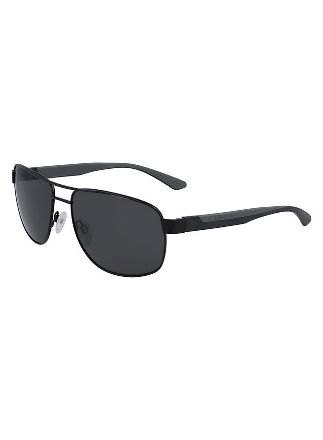 CALVIN KLEIN Men Full-Rim Metal Rectangle Sunglasses - Lens Size: 60 mm - Image 2