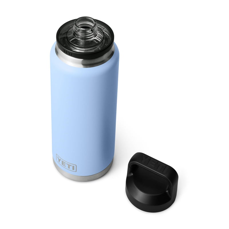 YETI Rambler 36 oz Bottle, Leakproof, Vacuum Insulated, Stainless Steel with Chug Cap, Big Sky Blue - Image 3