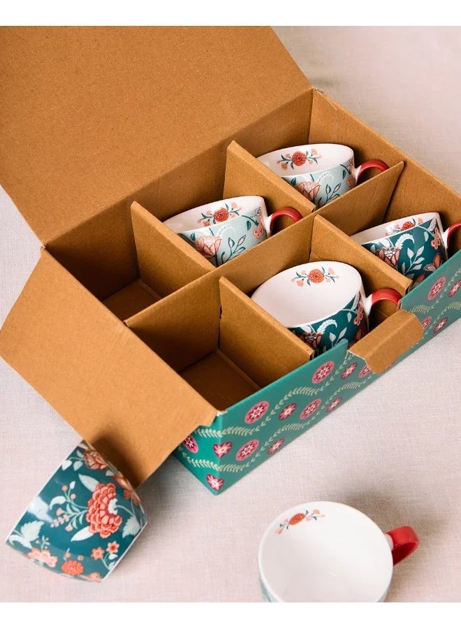 Chumbak Bahaar Mugs Gift Set of 6 | Comes in a Gift Box