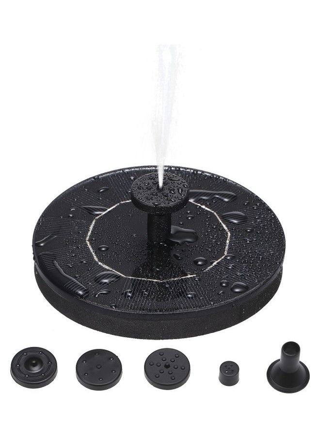 Generic Standing Solar Birdbath Fountain Pump Black  - Image 1