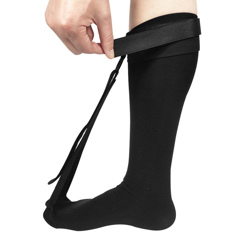 Generic Beiduoen Pedal Support Orthotic Compression Socks Black 