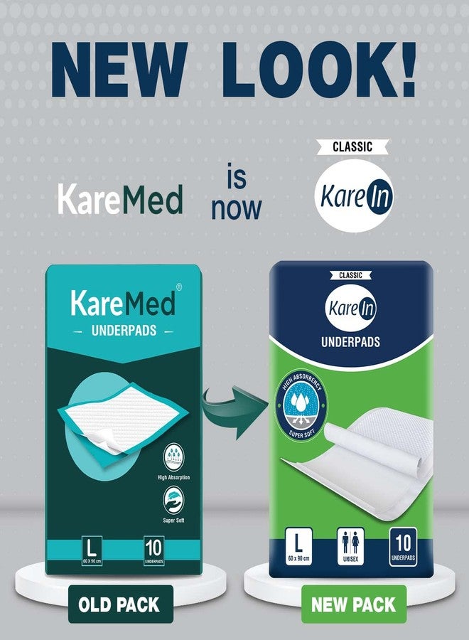 KareIn Classic Underpads, Large, 60 x 90 Cm, 10 Count, Superior Absorbency, Leak Proof, Pack of 2 - Image 2
