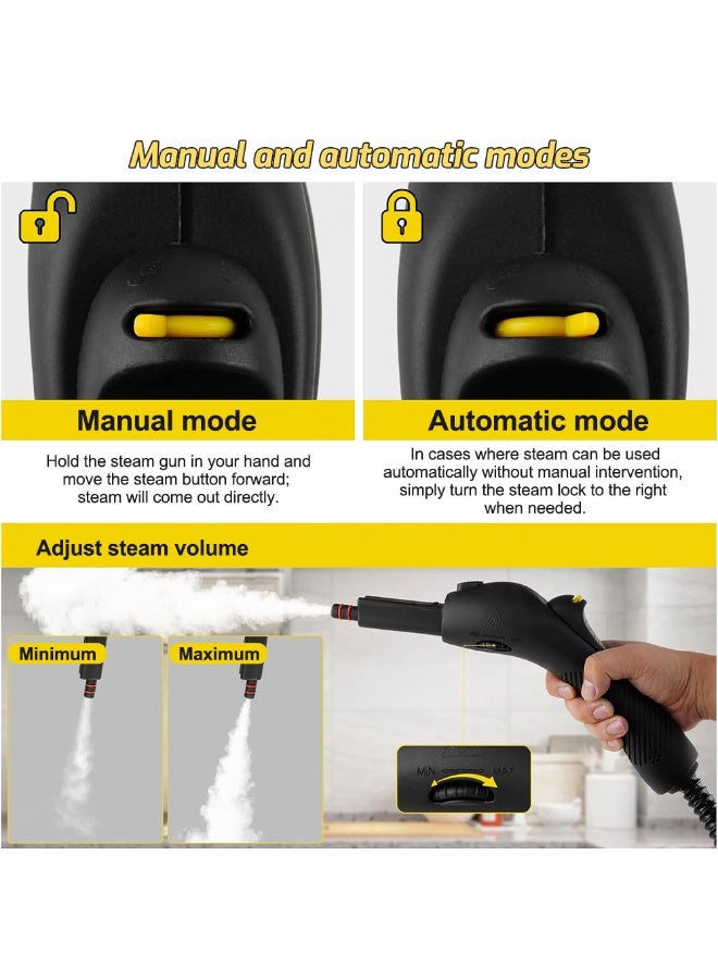 ROBAYSE Steam Cleaner, 2000 W, 4 Bar Steam Pressure, 1.8 Liter Tank Capacity, High Temperature Kills 99.99% of Viruses & Bacteria - Image 5