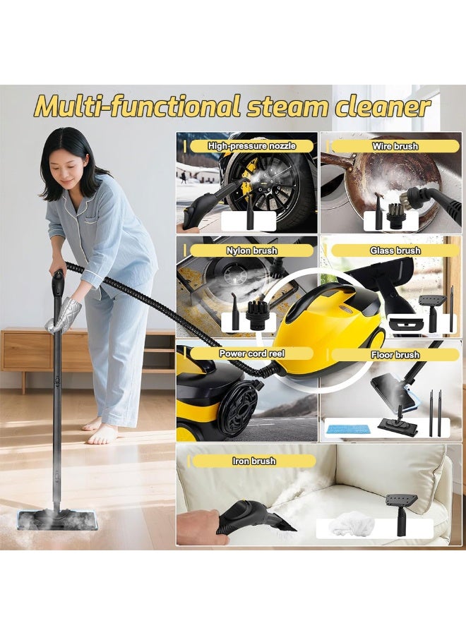 ROBAYSE Steam Cleaner, 2000 W, 4 Bar Steam Pressure, 1.8 Liter Tank Capacity, High Temperature Kills 99.99% of Viruses & Bacteria - Image 3