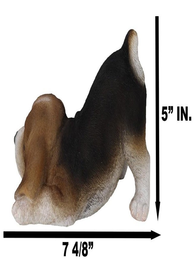 إيبروس جيفت تمثال جرو كلب بيغل ثلاثي الألوان واقعي وجذاب من إيبروس جيفت، بطول 7.5 بوصة، هدية تذكارية رائعة للحيوانات الأليفة - Image 2