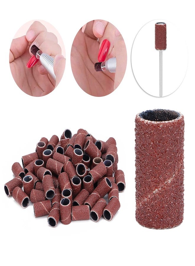 Yinhing Sanding Bands Grit File Sand, Grit Sanding Bands for Nail Drill, 100pcs Nail Sanding Bands Pedicure Manicure Polishing Remove Dead Skin (HQ-04 120#) - Image 3