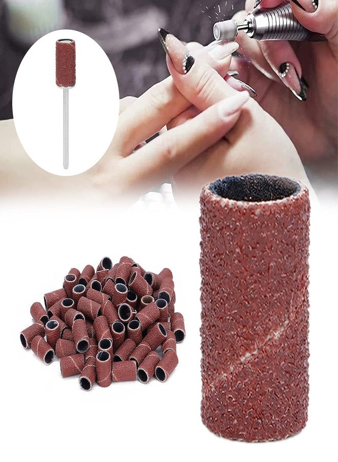 Yinhing Sanding Bands Grit File Sand, Grit Sanding Bands for Nail Drill, 100pcs Nail Sanding Bands Pedicure Manicure Polishing Remove Dead Skin (HQ-04 120#) - Image 4