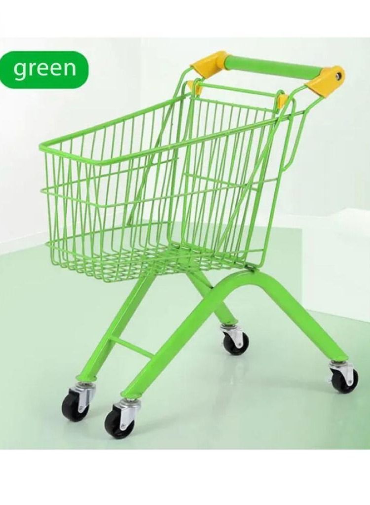 Multi-Colored Metal Shopping Cart For Children, One Piece - Image 4