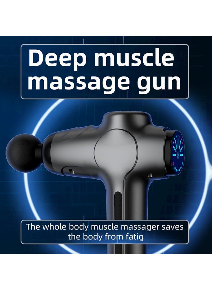 عربست مسدس تدليك، مسدس تدليك عضلات الجسم بالقرع العميق للرياضيين لتخفيف الآلام، مسدس تدليك رياضي كهربائي محمول هادئ بسرعات عالية، مسدس تدليك الأنسجة العميقة للعضلات والرقبة والظهر والكتف - Image 2