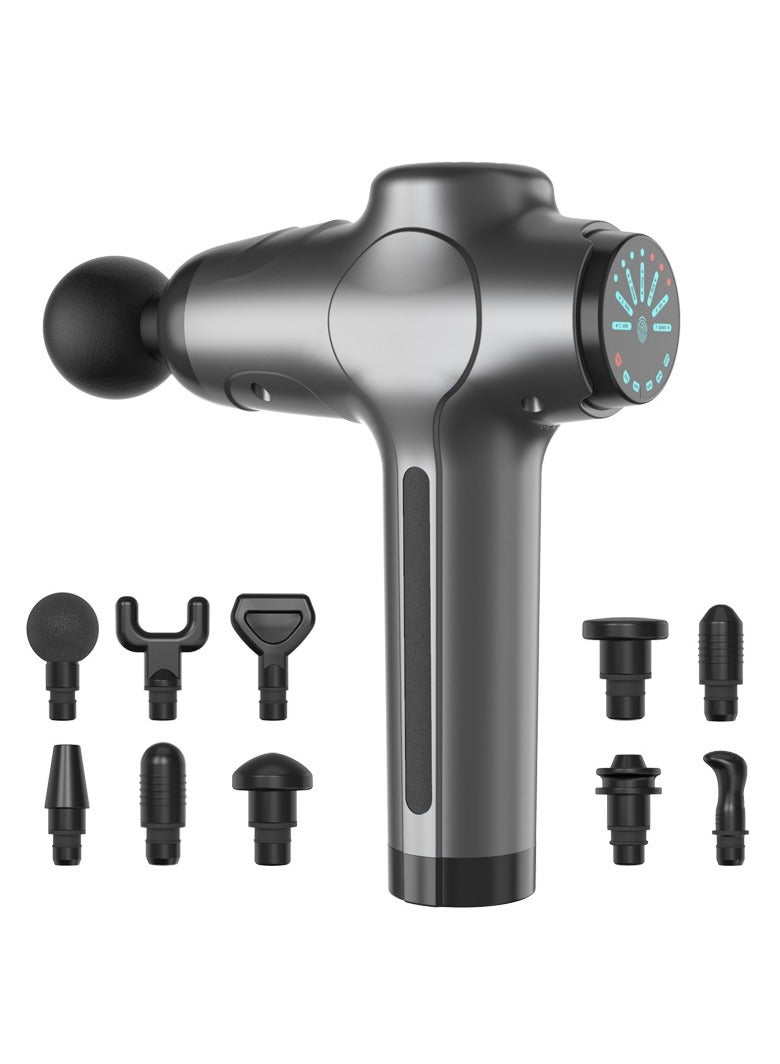 عربست مسدس تدليك، مسدس تدليك عضلات الجسم بالقرع العميق للرياضيين لتخفيف الآلام، مسدس تدليك رياضي كهربائي محمول هادئ بسرعات عالية، مسدس تدليك الأنسجة العميقة للعضلات والرقبة والظهر والكتف - Image 1