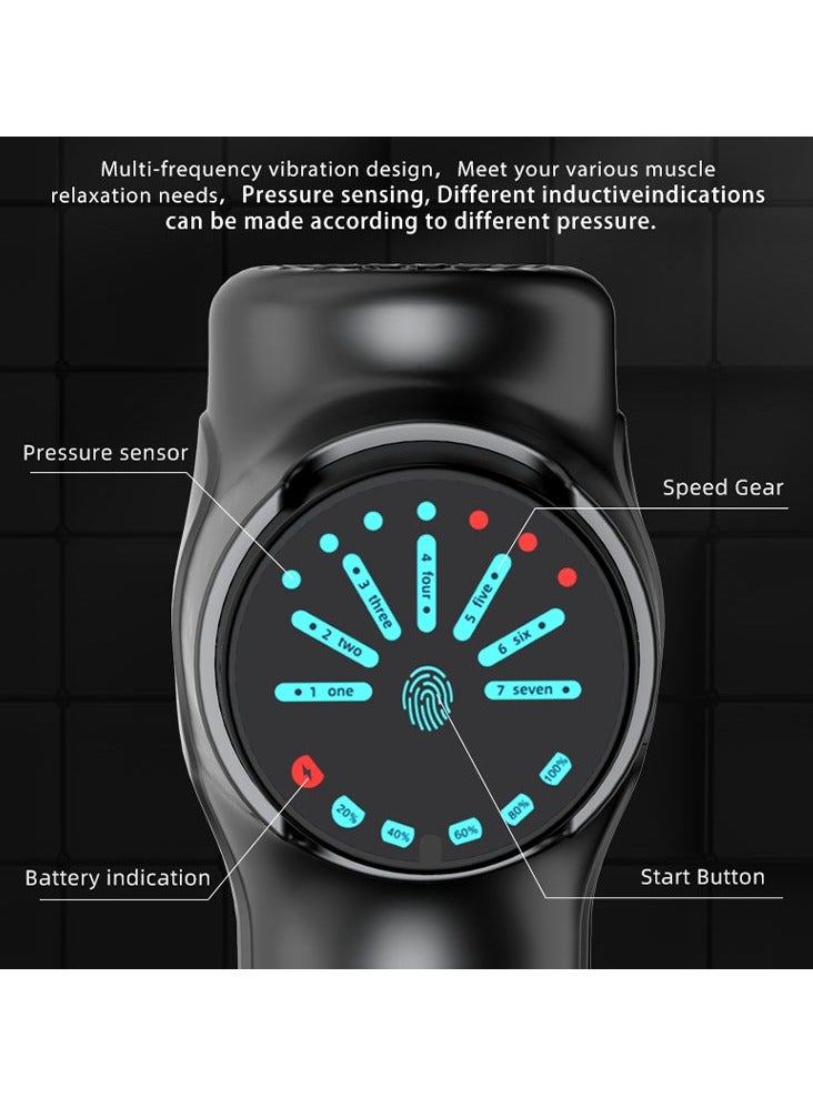 عربست مسدس تدليك، مسدس تدليك عضلات الجسم بالقرع العميق للرياضيين لتخفيف الآلام، مسدس تدليك رياضي كهربائي محمول هادئ بسرعات عالية، مسدس تدليك الأنسجة العميقة للعضلات والرقبة والظهر والكتف - Image 5