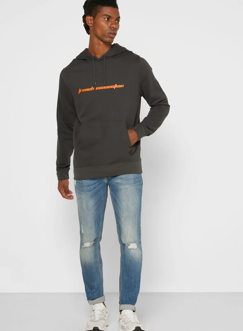 French Connection Logo Hoodie