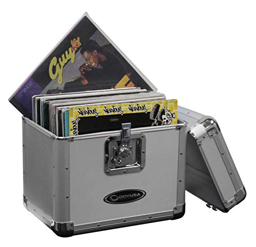 Odyssey KROM Series Silver Record/Utility Case for 70 12" Vinyl Records & LPs - Image 1