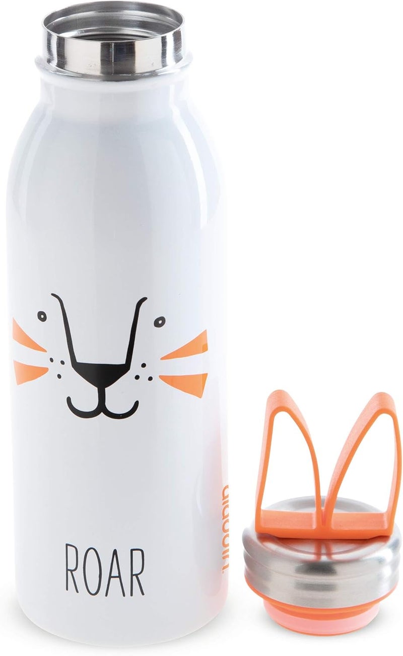 Aladdin Zoo Thermavac™ Stainless Steel Water Bottle 0.43L Lion - BPA-Free, Leakproof, Keeps Cold for 7 Hours - Image 4