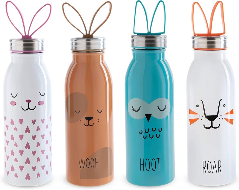 Aladdin Zoo Thermavac™ Stainless Steel Water Bottle 0.43L Lion - BPA-Free, Leakproof, Keeps Cold for 7 Hours - Image 5