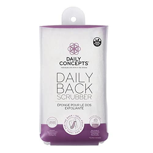 Daily Concepts Daily Back Scrubber Gently exfoliates the Skin with its Soft Natural Organic Cotton Surface While the SoyBased core Creates a Rich Lather - Image 1