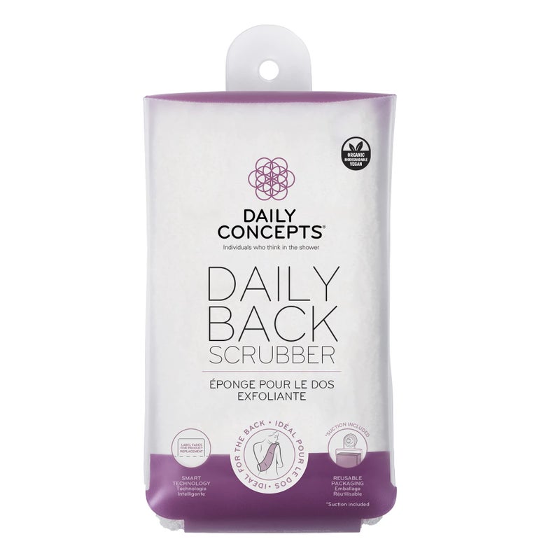 Daily Concepts Daily Back Scrubber Gently exfoliates the Skin with its Soft Natural Organic Cotton Surface While the SoyBased core Creates a Rich Lather - Image 3