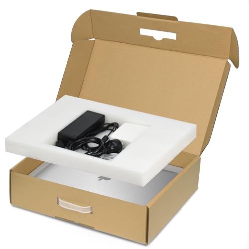 SOUNDANCE Laptop Box with Protection Foam Handmade Laptop Sleevess Cardboard Laptop Shipping Box Secure Mailer Box for up to 173 Inches Notebook Computer - Image 1