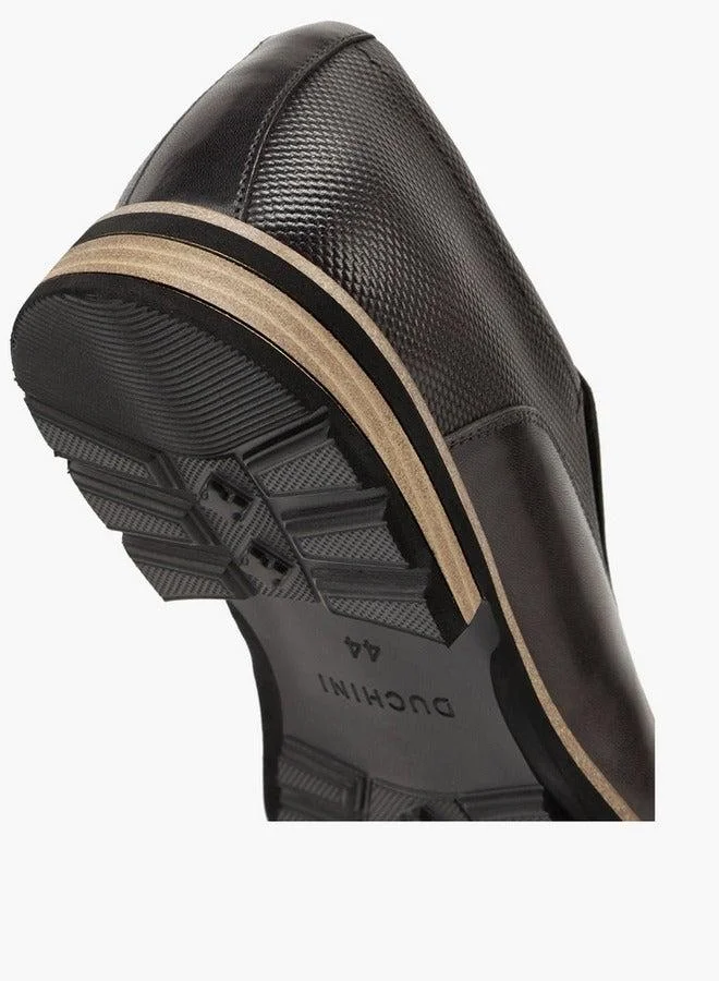 DUCHINI NAVY Men's Textured Loafers  | Best Price UAE