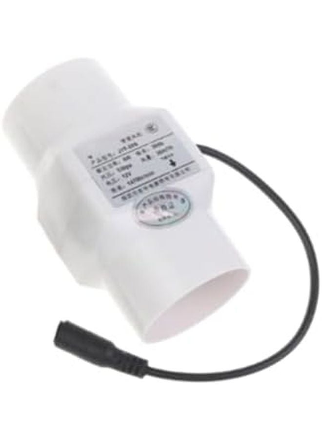 White Inline Duct Fan 12V 6W Powerful Exhaust Blower 50mm for HVAC Grow Tent Basement - Image 2