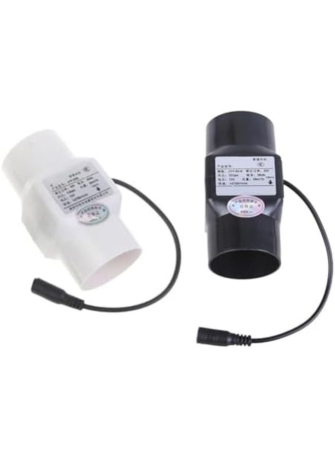 White Inline Duct Fan 12V 6W Powerful Exhaust Blower 50mm for HVAC Grow Tent Basement - Image 5