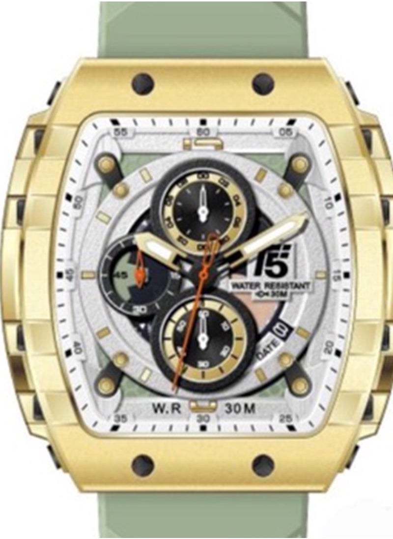 T5 T5 Mens Chronograph Silicone Strap Watch H3856G  - Image 3