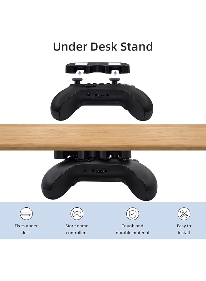 erorex Under Desk Controller Holder Under Desk Mount Stand For X Box 360 X Box One S X X Box Series - Image 2