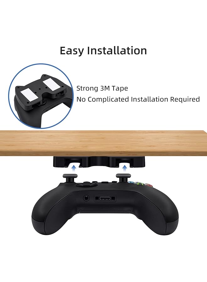 erorex Under Desk Controller Holder Under Desk Mount Stand For X Box 360 X Box One S X X Box Series - Image 5