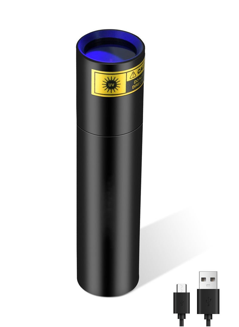 سيوسي مصباح فلورسنت فوق بنفسجي محمول بطول موجي 365 نانومتر، يعمل بالشحن، مصباح أشعة فوق بنفسجية من الصمام الثنائي المضيء للكشف عن بقايا بول الحيوانات الأليفة، والمواد الفلورية، والنقود، والعنبر - Image 1