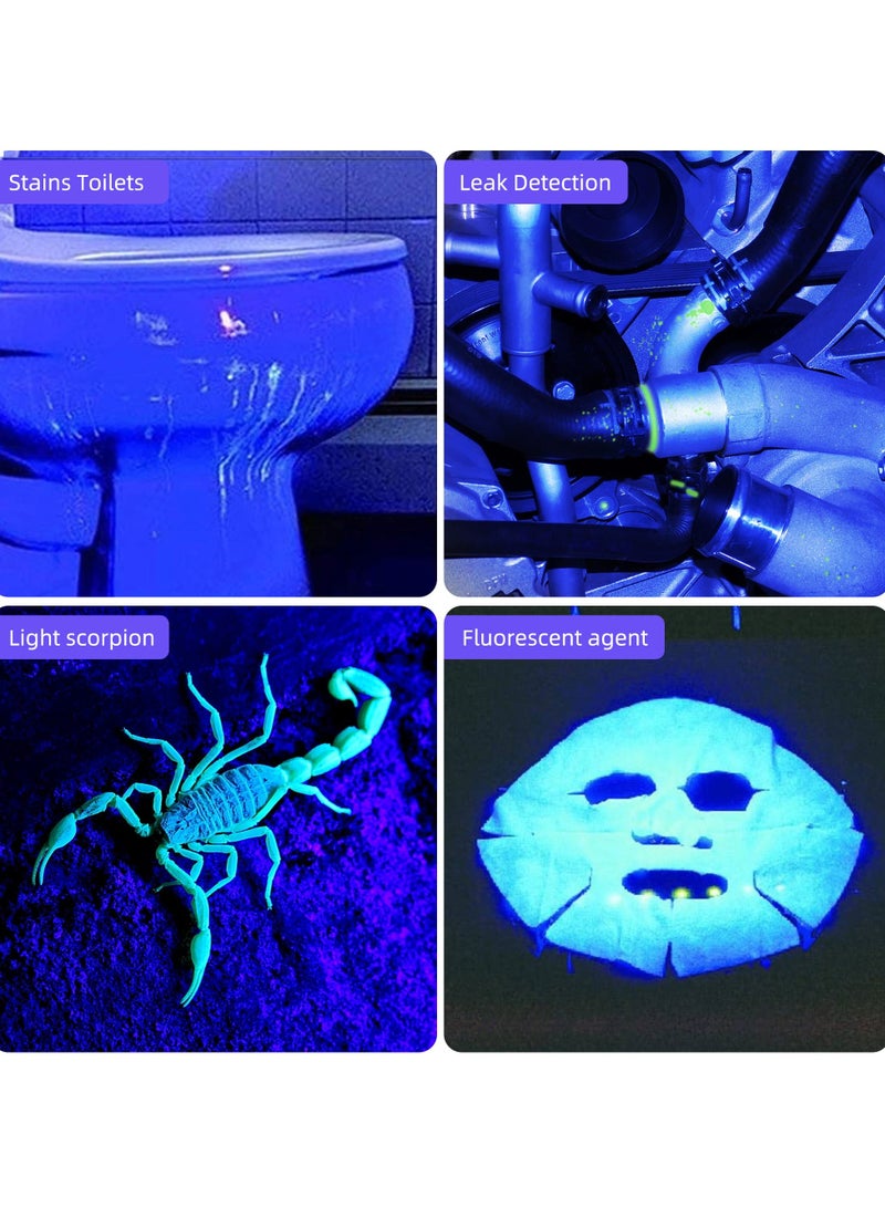 سيوسي مصباح فلورسنت فوق بنفسجي محمول بطول موجي 365 نانومتر، يعمل بالشحن، مصباح أشعة فوق بنفسجية من الصمام الثنائي المضيء للكشف عن بقايا بول الحيوانات الأليفة، والمواد الفلورية، والنقود، والعنبر - Image 5