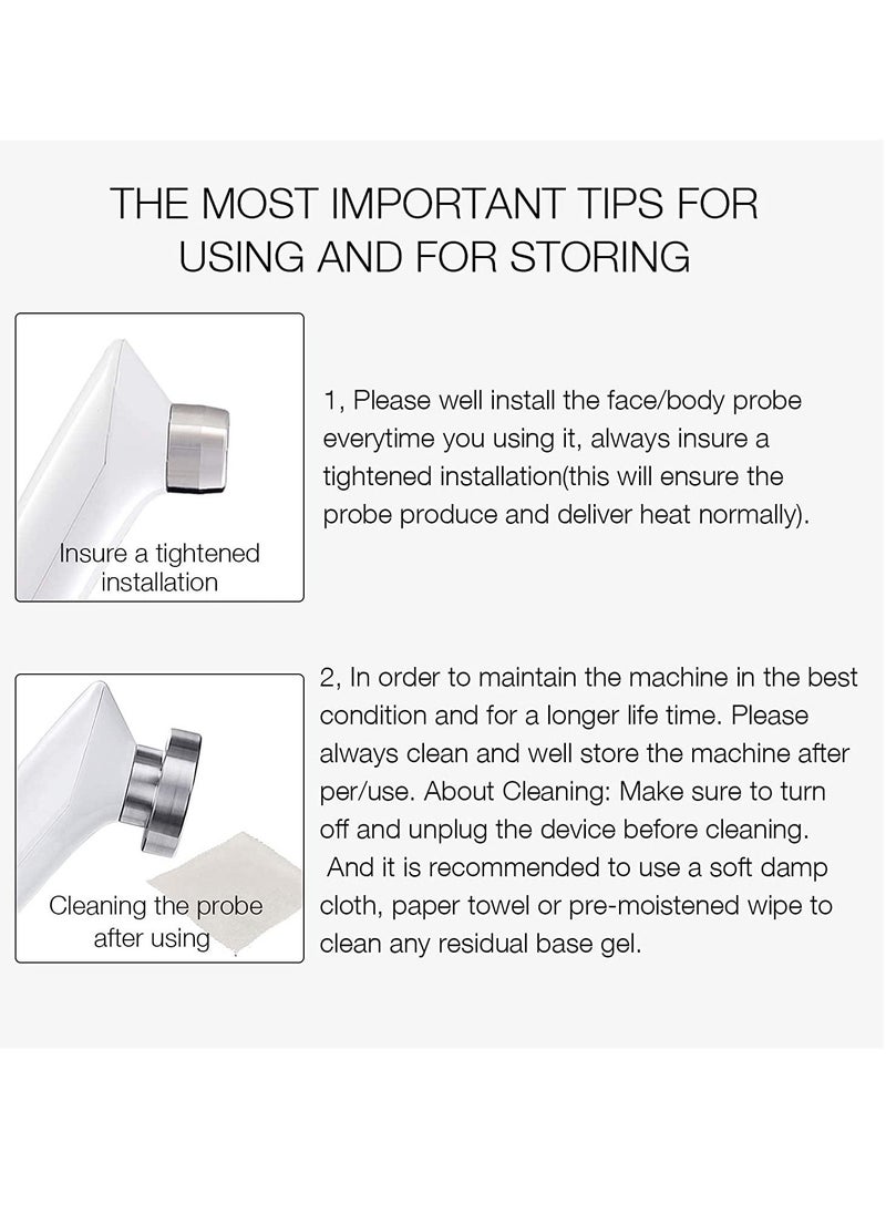 Excefore - RF Radio Frequency Facial Machine, Home Use RF Skin Tightening Device for Skin Rejuvenation, for All Body, Face, Neck, Arm, Waist, Thigh, Buttock, Anti-Aging, Reduce Wrinkles - Image 1
