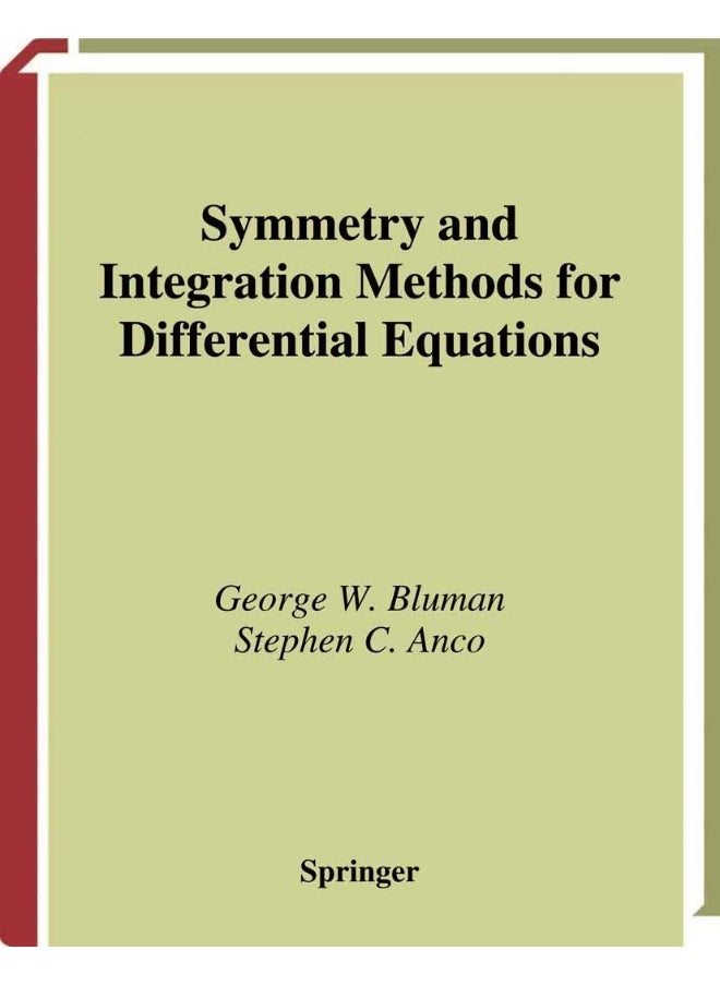 null - Symmetry and Integration Methods for Differential Equations - Image 1