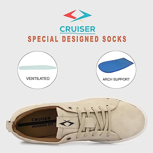 Cruiser Mens Casual Shoes 2504-6_Beige_9 - Image 3