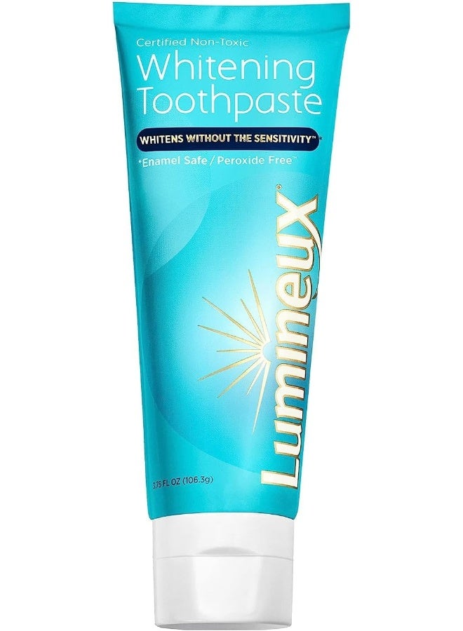 Lumineux Teeth Whitening Toothpaste - Natural & Enamel Safe for Sensitive & Whiter Teeth - Certified Non-Toxic, Fluoride Free, No Alcohol, Artificial Colors, SLS Free & Dentist Formulated - Image 1