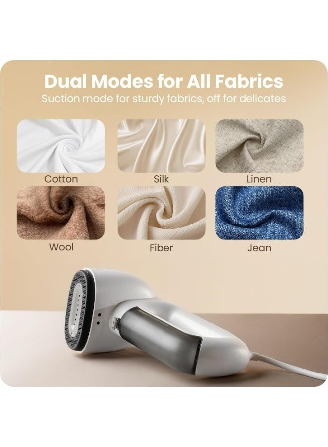 Neakasa Magic 1 Portable Travel Steamer with Suction – 2-in-1 Steam Iron with 2300Pa Suction Power, Dual Modes for All Fabrics, 30s Fast Heat, 2 Water Tanks, Compact & Lightweight for Home & Travel - Image 2