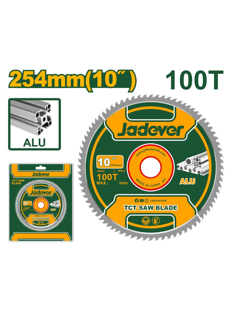 JADEVER TCT saw blade 10" 100T JDTC2K03