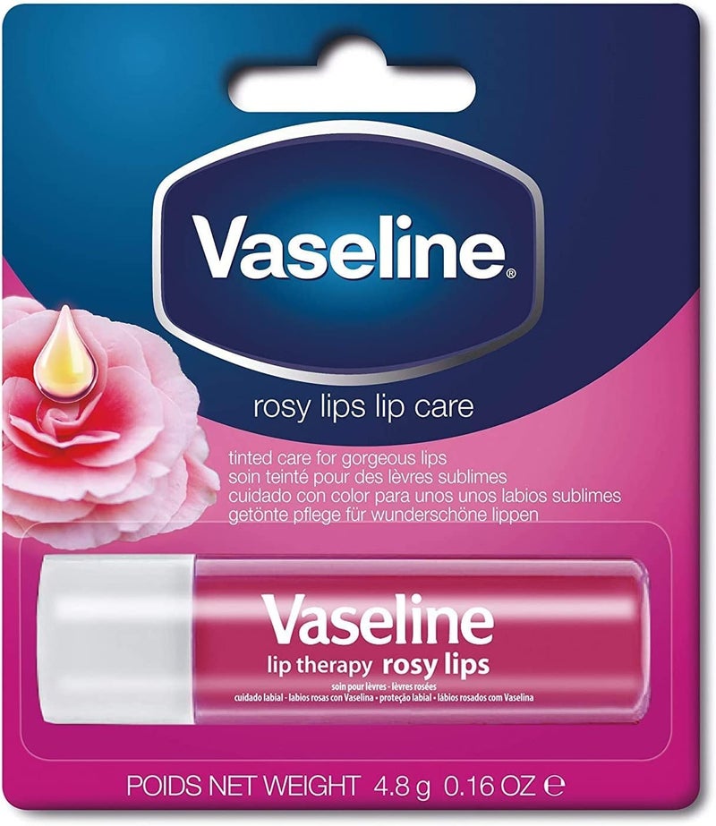Vaseline Lip Care Rosy Lips Rich Nourishment 48 Gm White - Image 2