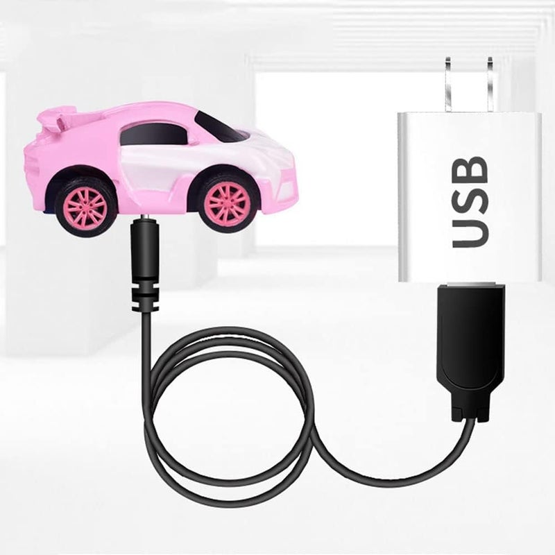 ويوبلز ساعة ألعاب سيارة صغيرة جديدة تعمل بالتحكم عن بعد لعام 2022 - ساعة يد لطيفة على شكل سيارة سباق تعمل بالتحكم عن بعد بتردد 2.4 جيجاهرتز، سيارة صغيرة كرتونية تعمل بالتحكم عن بعد قابلة للشحن عبر منفذ USB، ألعاب تفاعلية، هدية للأولاد والبنات (أحمر) - Image 3