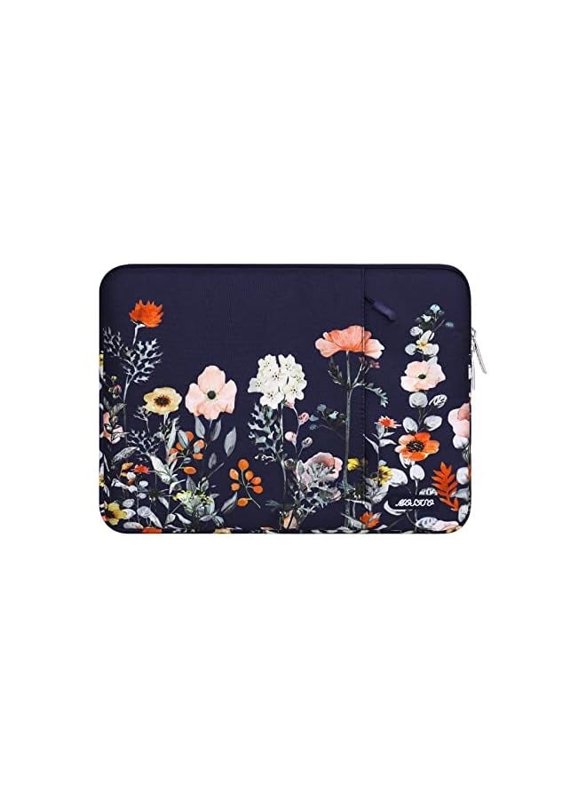 موسيسو حقيبة لاب توب متوافقة مع ماك بوك اير 13 بوصة M2 A2681 M1 A2337 A2179 A1932 / Pro 13 M2 M1 A2338 A2251 A2289 A2159 A1989 A1706 A1708، حقيبة عمودية من البوليستر مع جيب، أزرق - Image 1