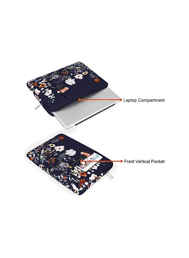 موسيسو حقيبة لاب توب متوافقة مع ماك بوك اير 13 بوصة M2 A2681 M1 A2337 A2179 A1932 / Pro 13 M2 M1 A2338 A2251 A2289 A2159 A1989 A1706 A1708، حقيبة عمودية من البوليستر مع جيب، أزرق - Image 4