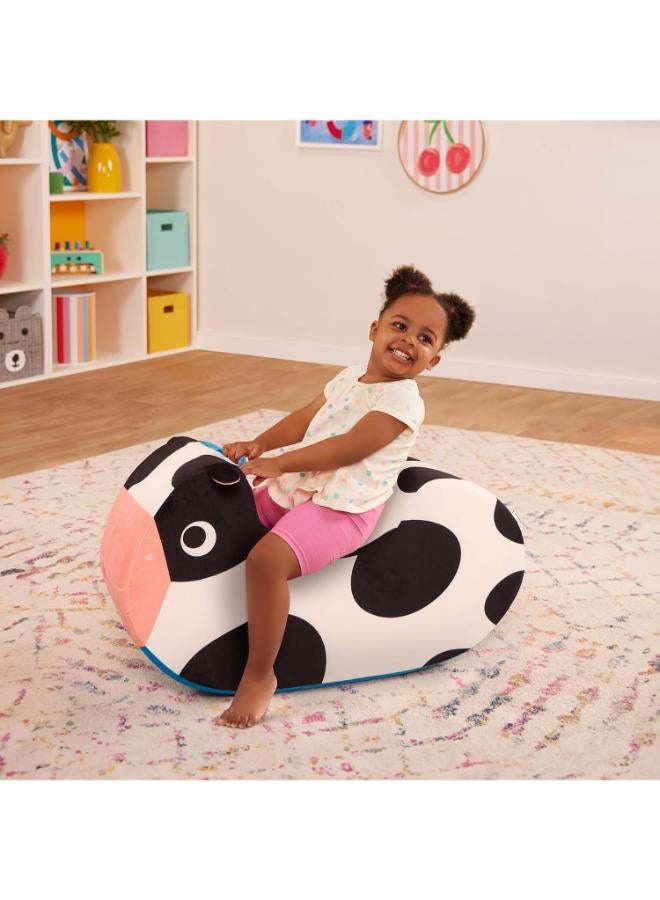 BATTAT Foam Rocker Animal - Cozy Cruisers - Cow - Image 4