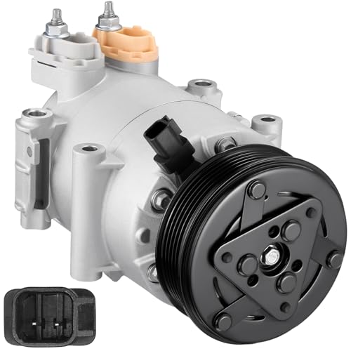 BDFHYK AP3119D629BA Air Conditioning A/C Compressor with Clutch Compatible with Ford Fiesta L4 1.6L 2014 2015 2016 2017 2018 2019 - Image 1