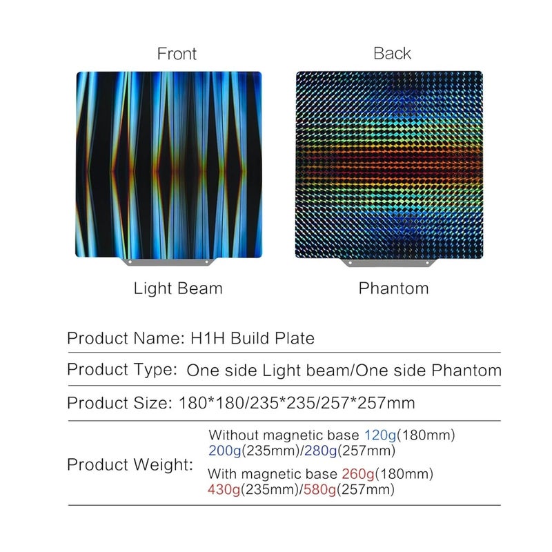 Magnetic PEI Spring Steel Build Plate 235x235mm for Ender 3 H1H with Base - Image 3