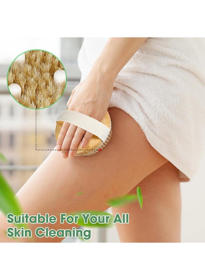 Afrodite Dry Brushing Body Brush Exfoliating Body Scrubber Wooden Shower Brush Body Exfoliator Dry Brush Bath Brush for Cellulite and Lymphatic, Improve Circulation, Stop Ingrown Hairs - Image 2